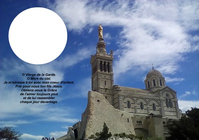 Notre Dame de la Garde Фотомонтажа