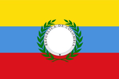 Bandera de Gran Colombia Photo frame effect