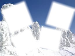 neige Fotomontage