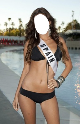 Miss Spain Photo frame effect