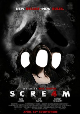 film scream 4 Fotomontáž
