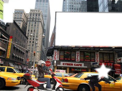New York ville ! Photomontage
