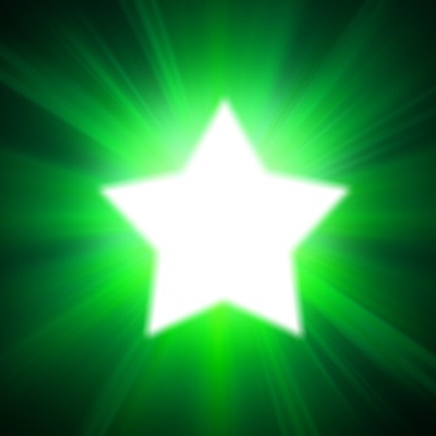 ymialma verde rayos estrella amor fantasia Фотомонтажа