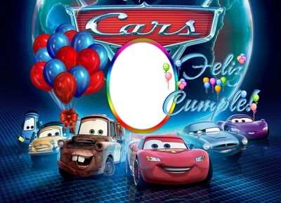 Cc Cars cumpleaños Fotomontáž