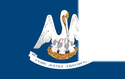 Louisiana flag Photomontage