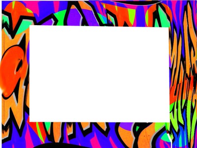cadre tags coloré -1 photo
