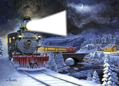 noel train Fotomontasje