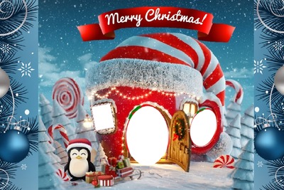 kerstmis  /christmas Photo frame effect
