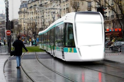 tram parisien Photomontage