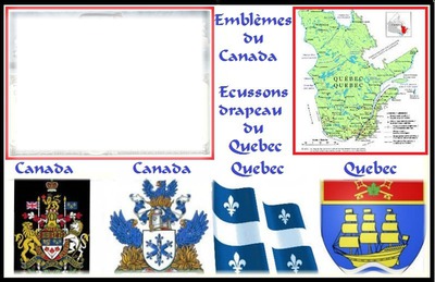 emblême canadien Photomontage