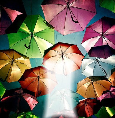 paraguas Montaje fotografico
