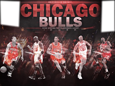 chicago bulls Fotomontáž