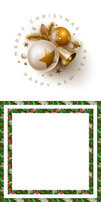 NEW YEAR Photo frame effect