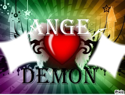 ange et demon Fotomontáž