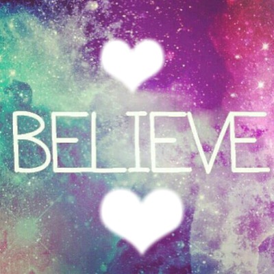 Believe -Justin Bieber Fotomontagem