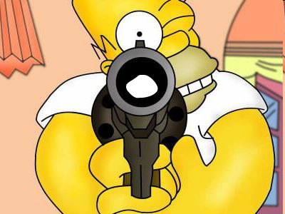 Les Simpson tueur Fotomontage