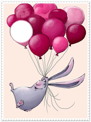 lapin ballons Fotomontáž