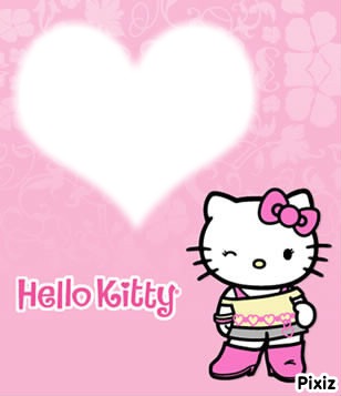 hello  kitty フォトモンタージュ