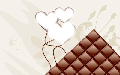coeur chocolaté Fotomontažas