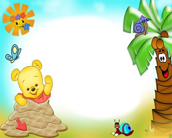 Luv_Baby Pooh beach Fotomontage