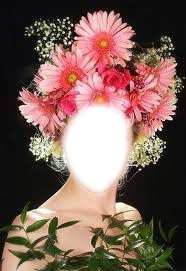 femme fleur Fotomontáž