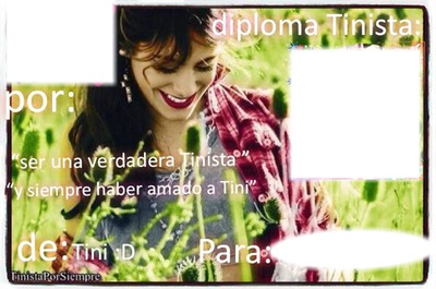 diploma tinista te amo tini Fotoğraf editörü