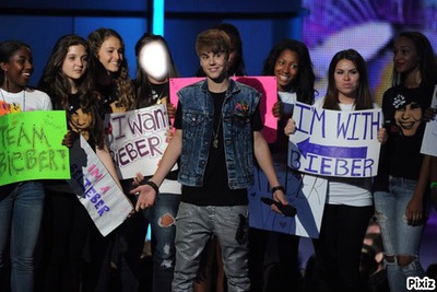 I'm with Justin <3 Montage photo