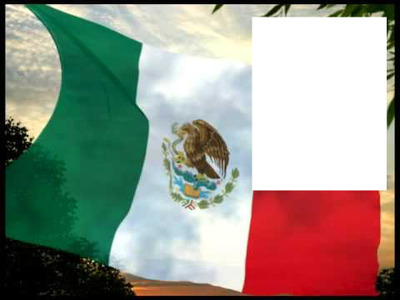 Mexico flag Montaje fotografico