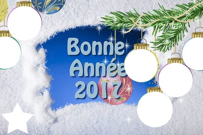 2017 boules Photo frame effect