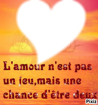 l' amour Photo frame effect