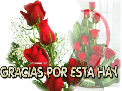 lindas flores para ti Photomontage