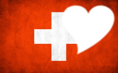 Switzerland flag Photo frame effect