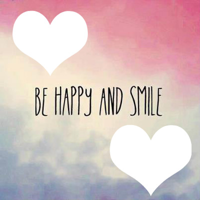 Be Happy and smile Valokuvamontaasi