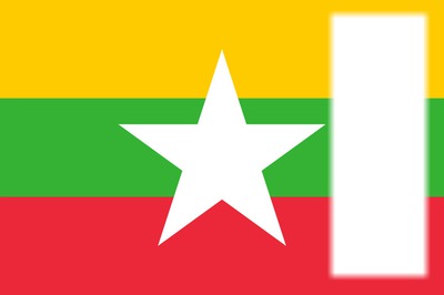 Myanmar flag Photomontage