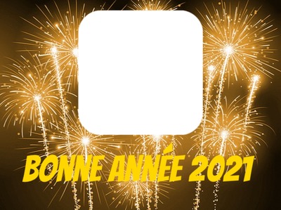 Bonne année 2021 Fotomontaż