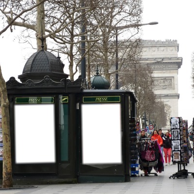 PARIS Presse Fotomontage