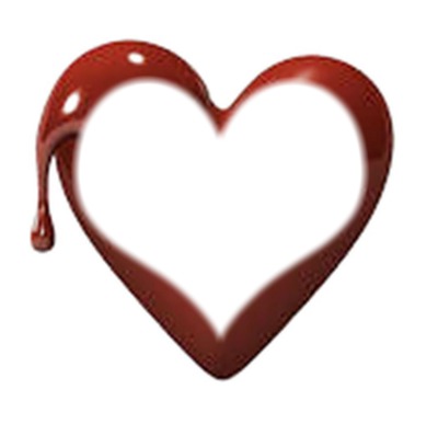 coração de chocolate Fotomontaža