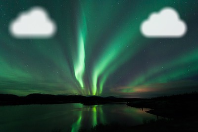 aurore boreale Fotomontáž