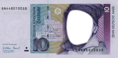 10 Deutsche Mark Fotomontaż