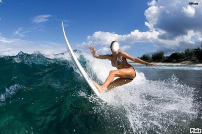 surfeuse Φωτομοντάζ