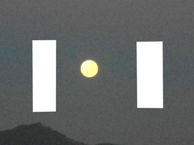 lua  no céu de poços Fotomontāža