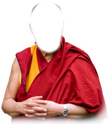 dalai lama 3 フォトモンタージュ
