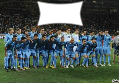 seleccion uruguaya de futbol Montaje fotografico