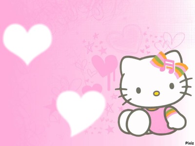 i love Hello Kitty Photomontage
