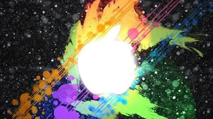 Apple tache multicolore Fotomontagem