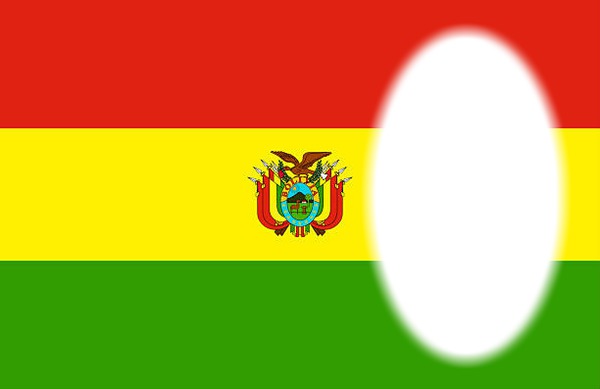 Bolivia bandera フォトモンタージュ