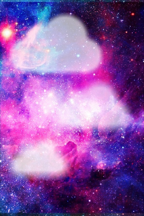 Nuages galaxy Photo frame effect