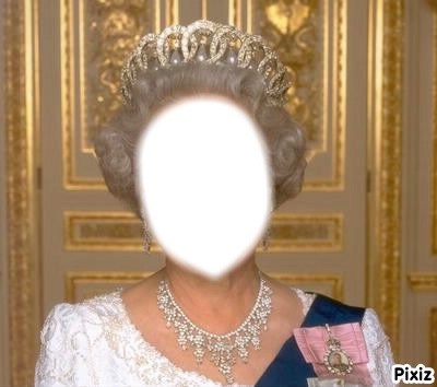 La reine d'Angleterre Fotomontáž