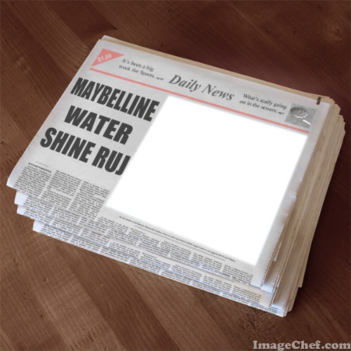 Maybelline Water Shine Ruj Daily News Valokuvamontaasi