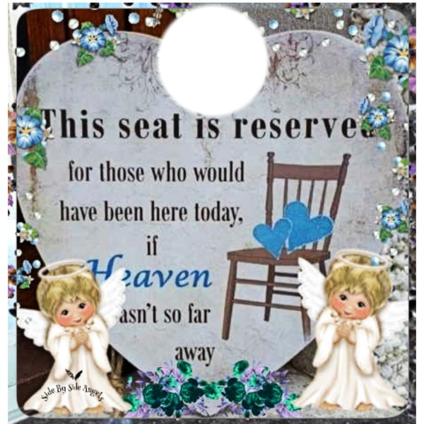 this seat is reserved Fotomontage